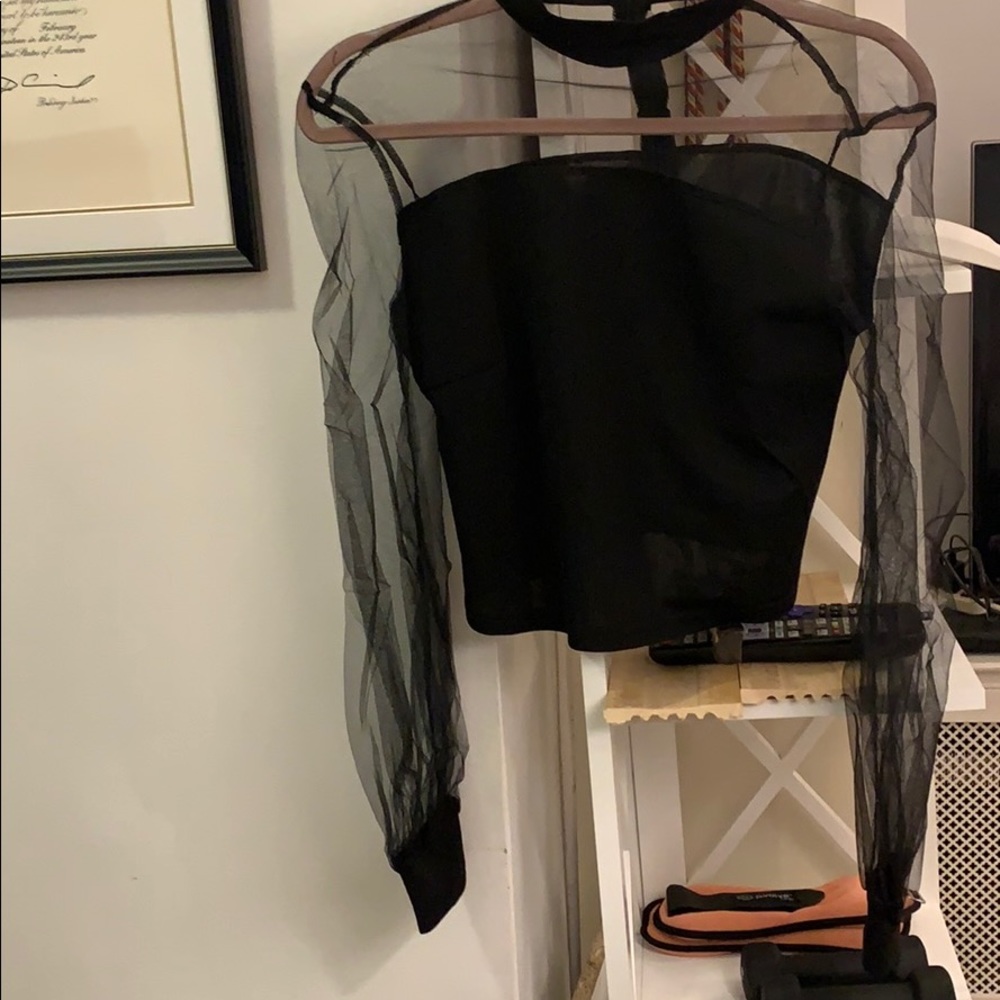 Mesh crop top